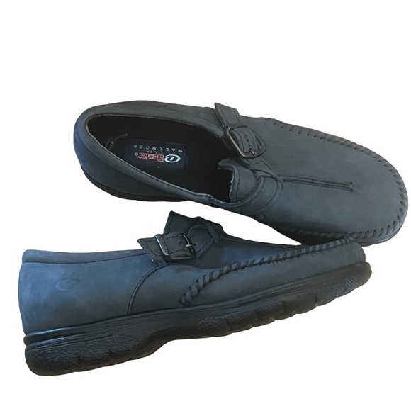 DEXTER Bluish/Grey Leather Walkmocs Slip On High Quality Comfort Shoes - Picture 5 of 8